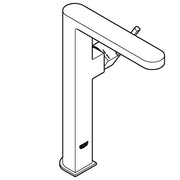 Baterie lavoar montare blat Grohe Plus, marimea XL, crom, furtune flexibile,debit 5,7 l/min-32618003