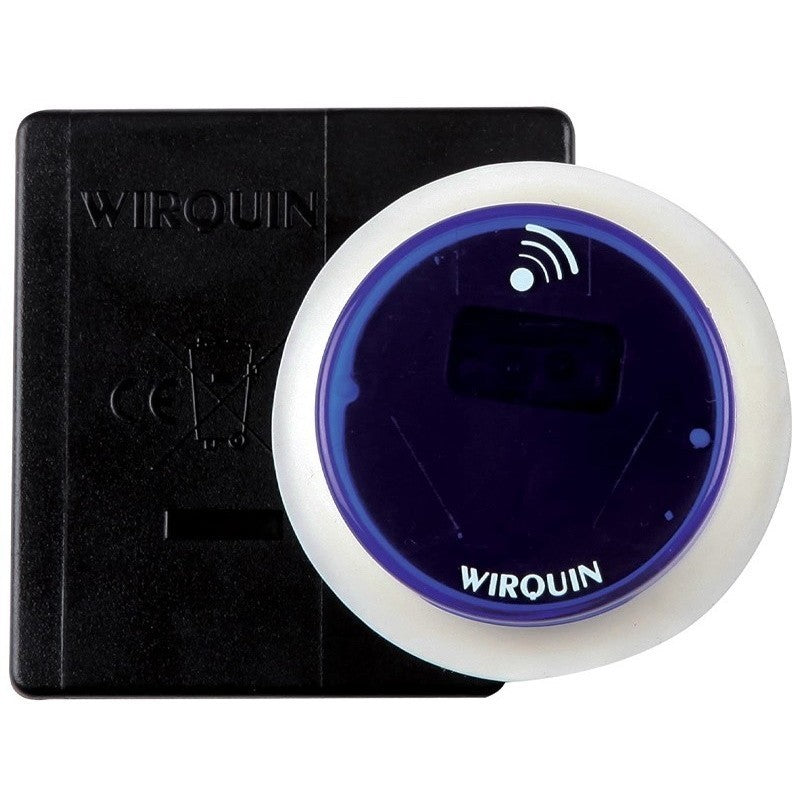 Mecanism spalare vas WC Wirquin cu senzor, dubla actionare, buton albastru - 10719338