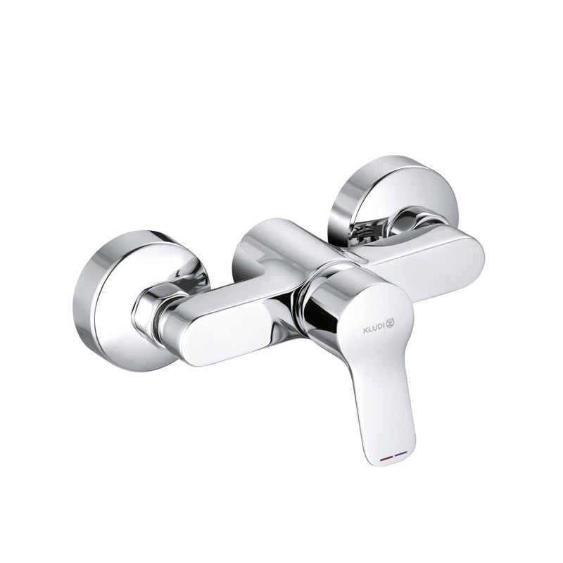 Baterie dus Kludi Pure & Easy, monocomanda, crom - 378410565