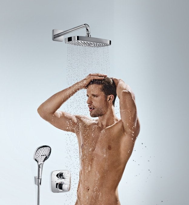 Baterie cada termostatica Hansgrohe Ecostat E cu montaj incastrat, crom - 15708000
