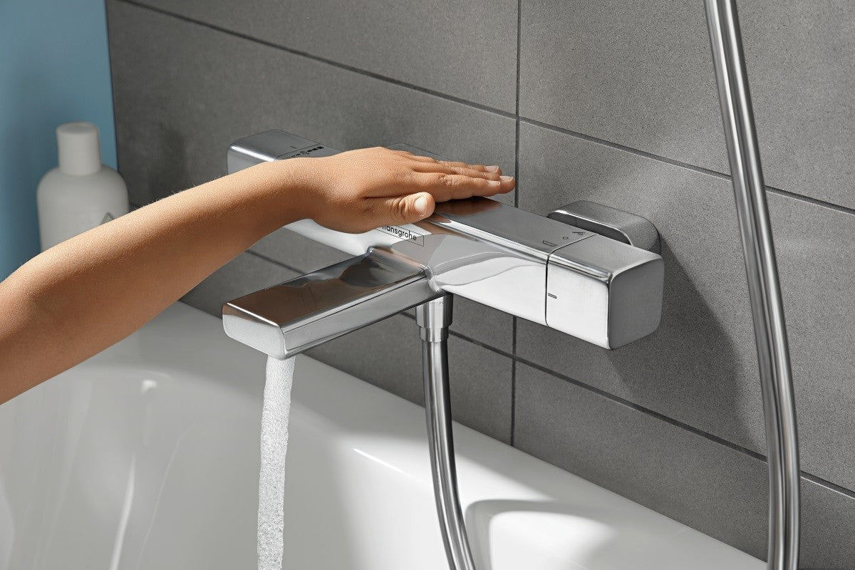 Baterie cada cu termostat Hansgrohe Ecostat E,lungime 204mm,crom-15774000