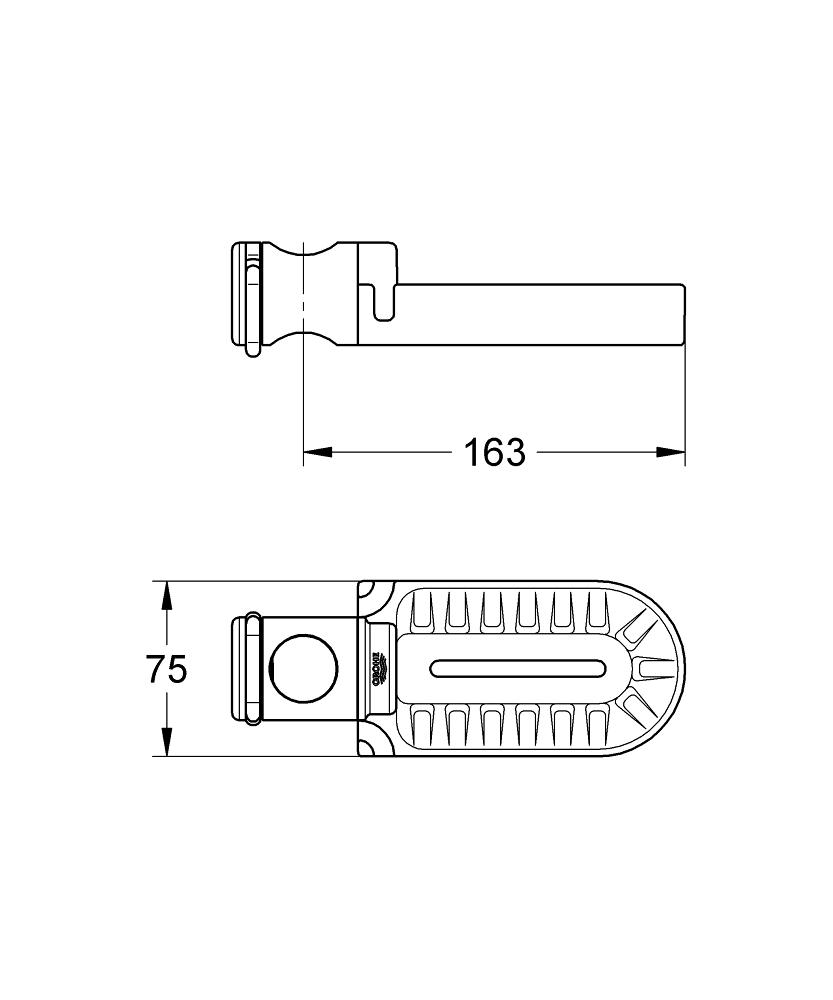 Savoniera Grohe Relexa-28631000-baterii-lux.ro