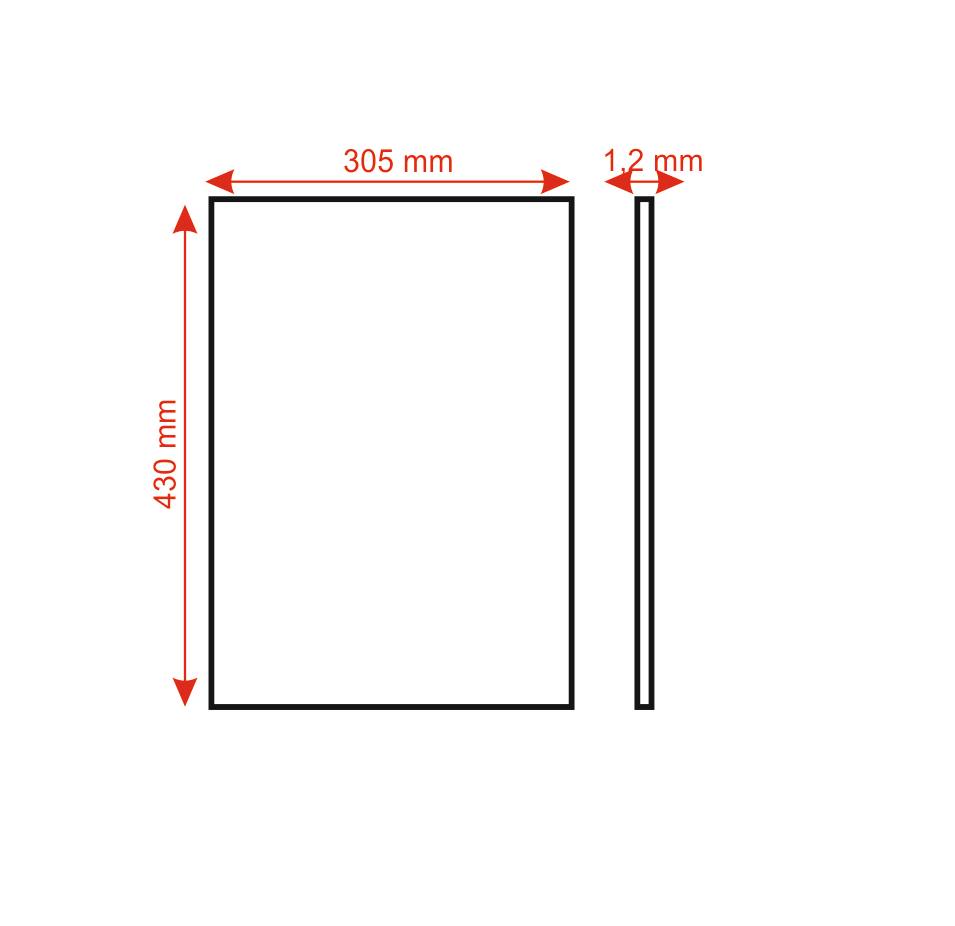 Oglinda din inox Criotech super mirror 304x430mm