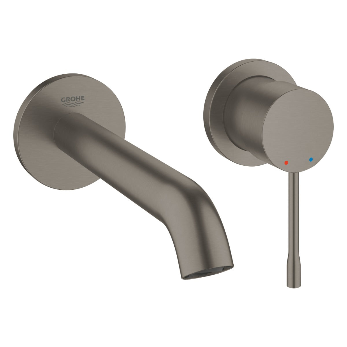 Baterie lavoar Grohe Essence, 1/2'', montare pe perete, marimea M, brushed hard graphite - 19408AL1