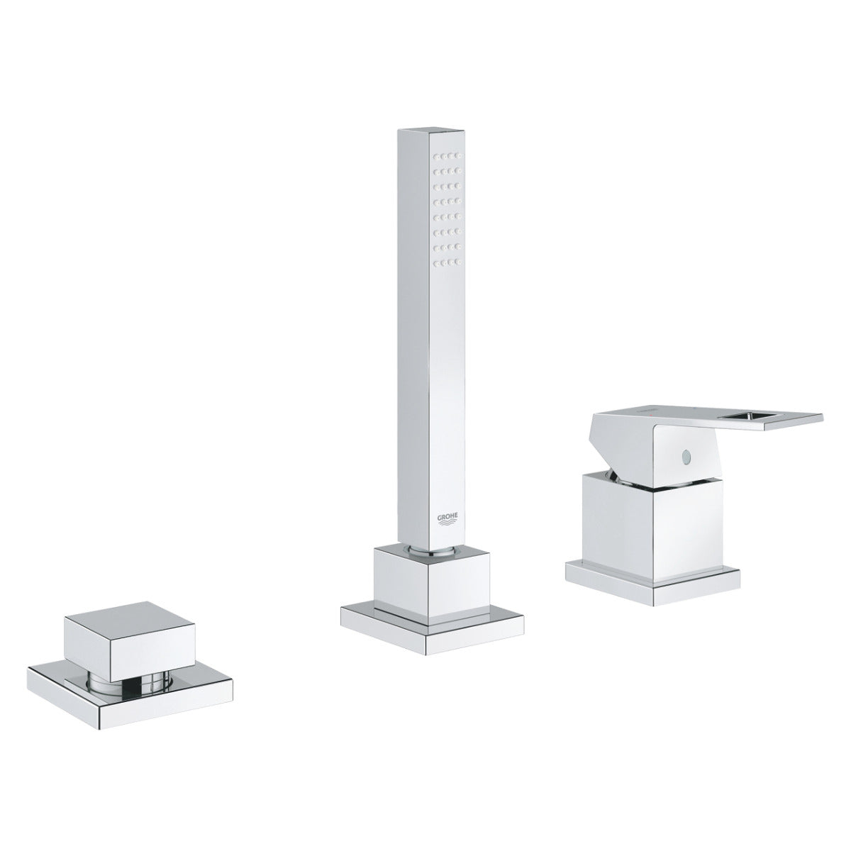 Baterie cada Grohe Eurocube, montare pe cada, necesita corp ingropat, crom - 19966000