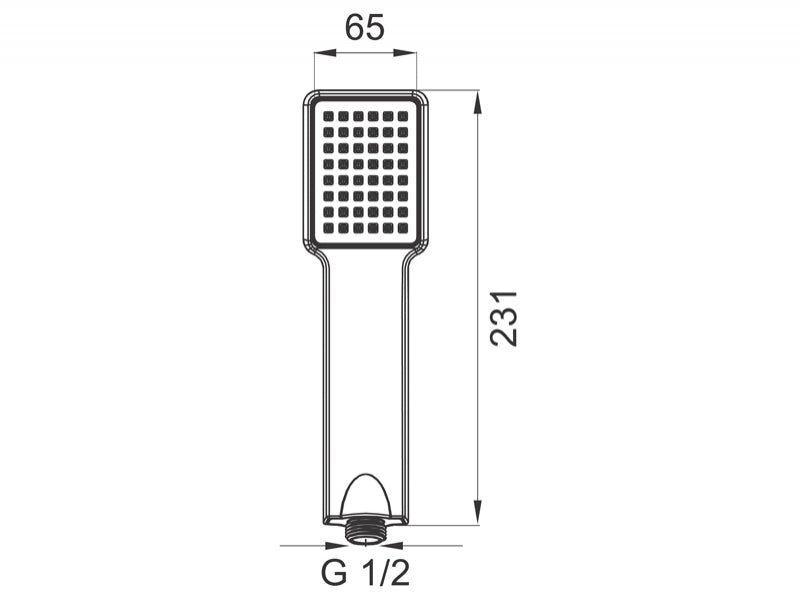 Para dus Ferro Quadro, crom - S110