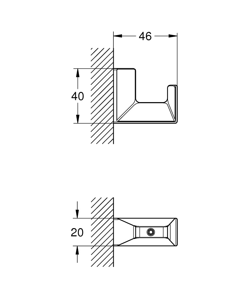 Agatatoare baie Grohe Selection Cube