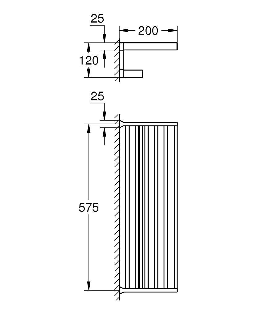 Multi bath towel rack Grohe Selection Cube