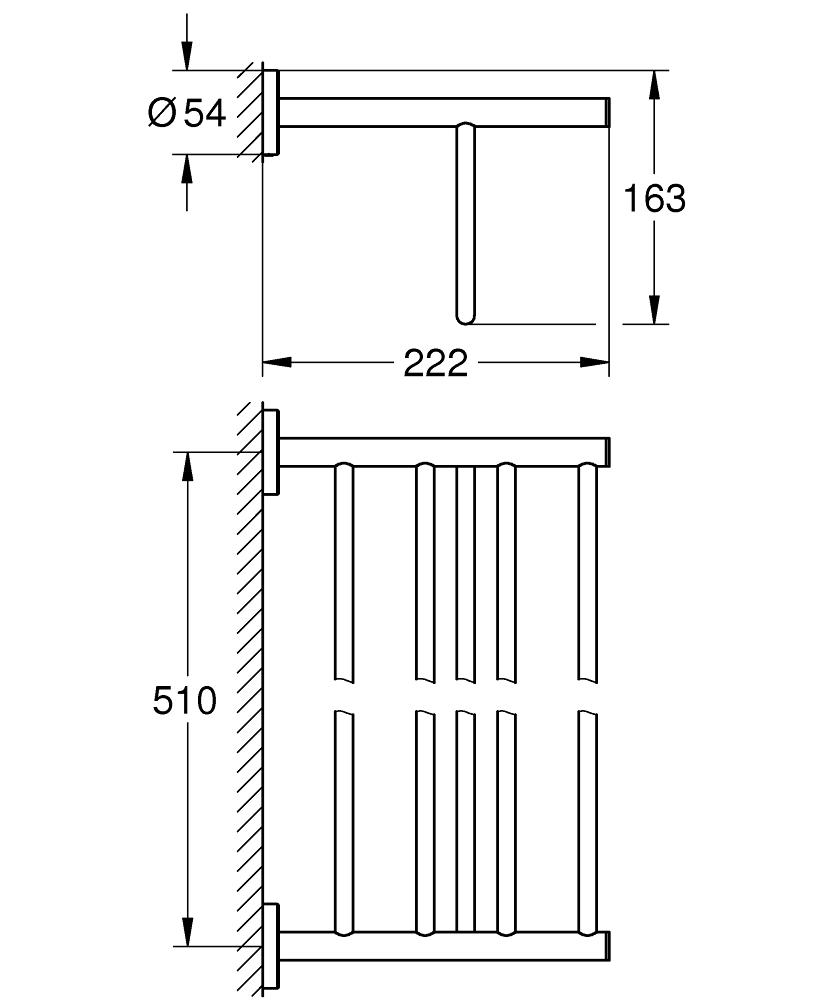Suport multi-prosop Grohe BauCosmopolitan-40462001