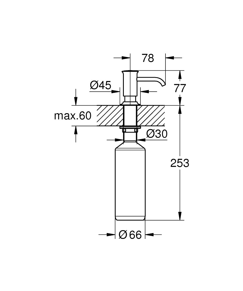 Dispenser sapun pentru bucatarie Grohe Authentic-40537000