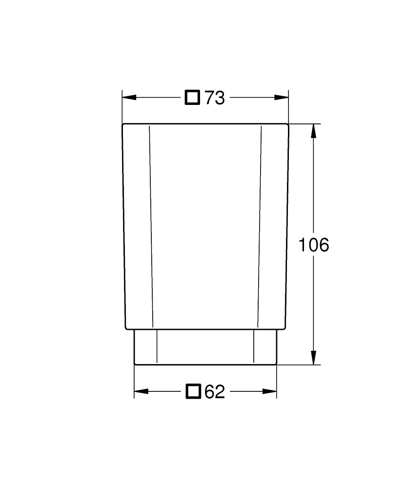 Pahar Grohe Selection Cube-40783000