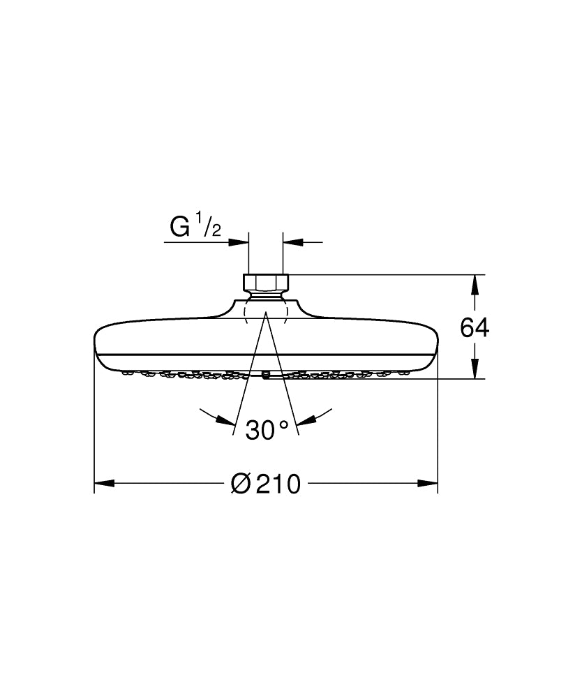 Para dus Grohe New Tempesta 210mm -26408000