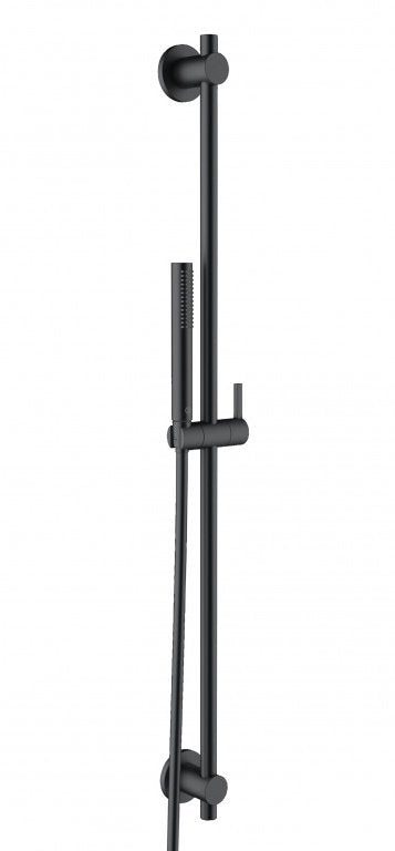 Set dus Kludi Nova Fonte Puristic, 1 jet, furtun si bara, negru mat - 2084039-15
