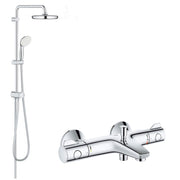 Sistem dus Grohe New Tempesta 210 +baterie cada termostat Grohtherm 800-baterii-lux.ro
