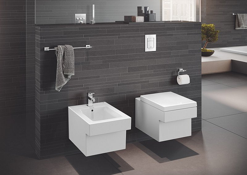 Baterie bideu  Grohe Eurocube,crom,furtune flexibile-23138000