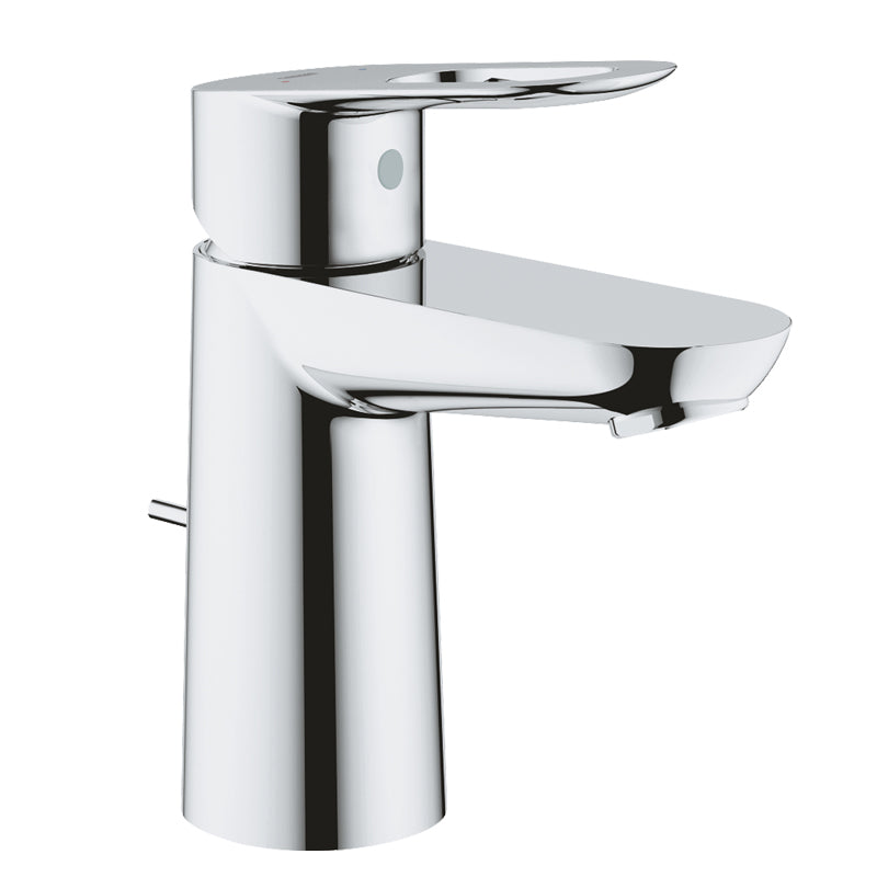 Pachet coloana dus Grohe New Tempesta 200, crom, baterie dus termostat Grohtherm 1000 New, baterie lavoar Grohe Bauloop S (27389002, 34143003, 23335000)