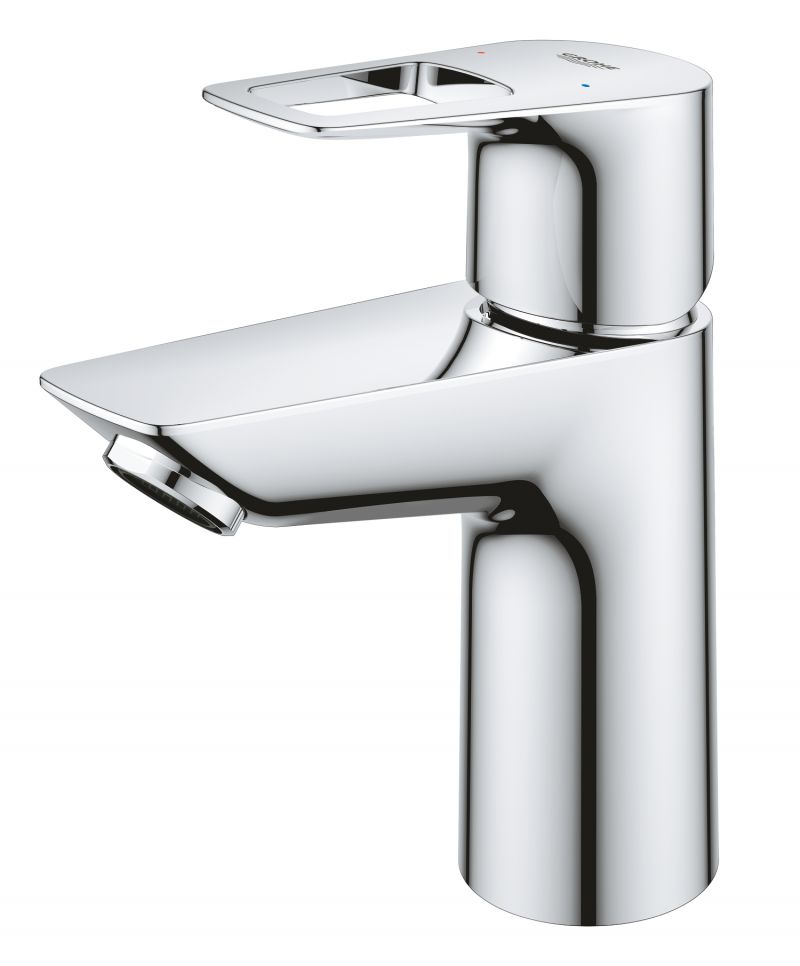 Baterie lavoar Grohe Bauloop, marimea S, crom, furtunuri flexibile, fara evacuare - 23337001
