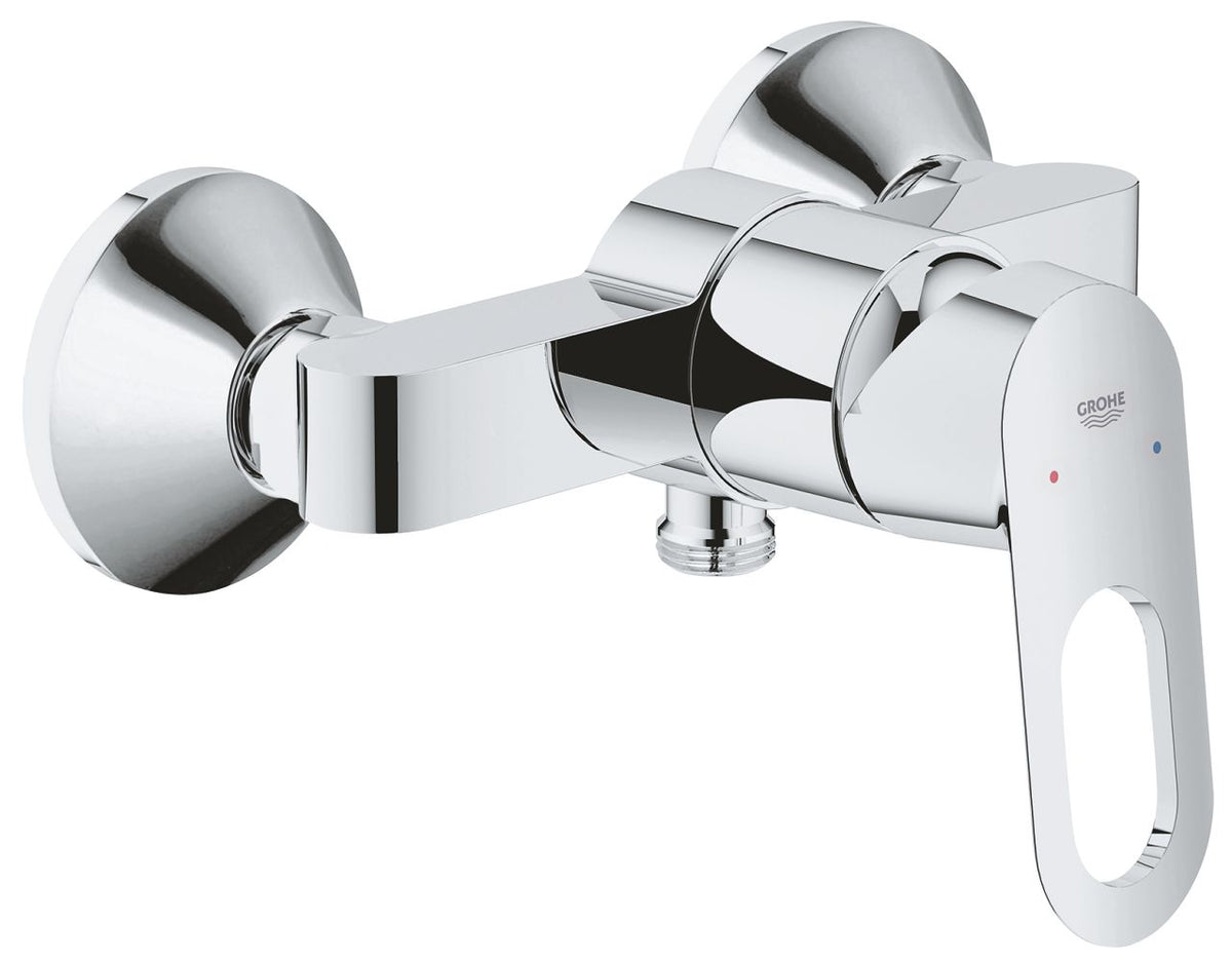 Set Coloana dus Grohe Vitalio palarie patrata 25 cm, baterie cabina dus Bauloop (26698000, 23340000 )