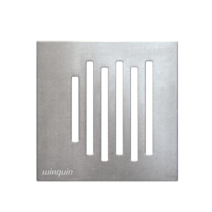 Sifon pardoseala VENISIO COMPACT CITY D40, grila 115x115, aluminiu periat - 30723971