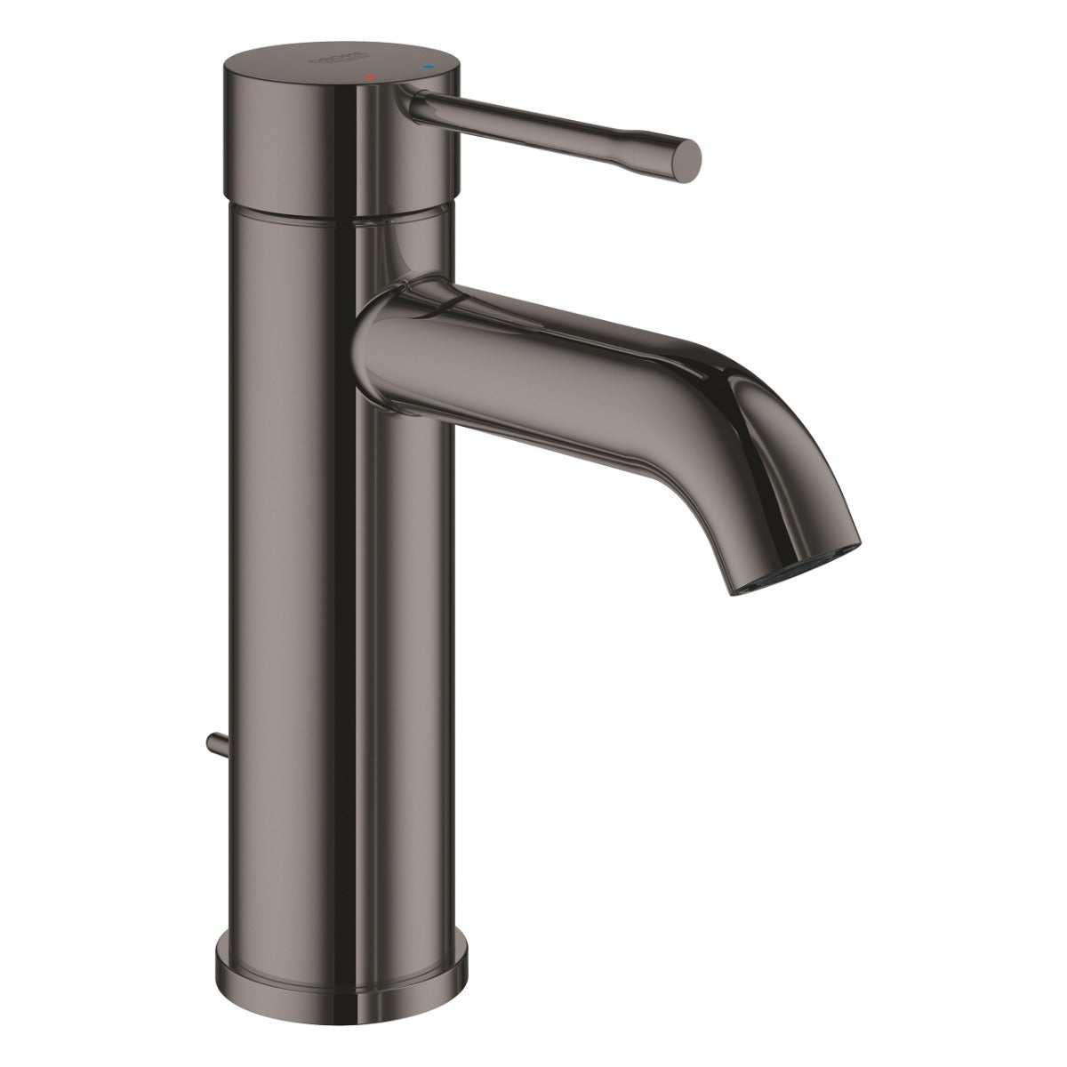 Baterie lavoar Grohe Essence 3/8'', monocomanda, marimea S, cartus ceramic, evacuare cu tija, hard graphite - 23589A01