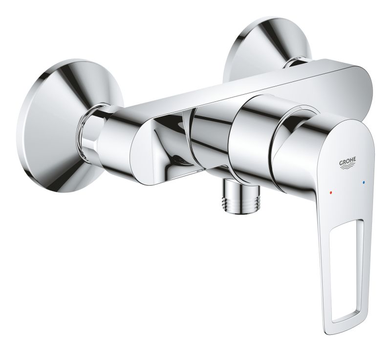 Baterie cabina dus Grohe Bauloop, monocomanda, crom-23633001