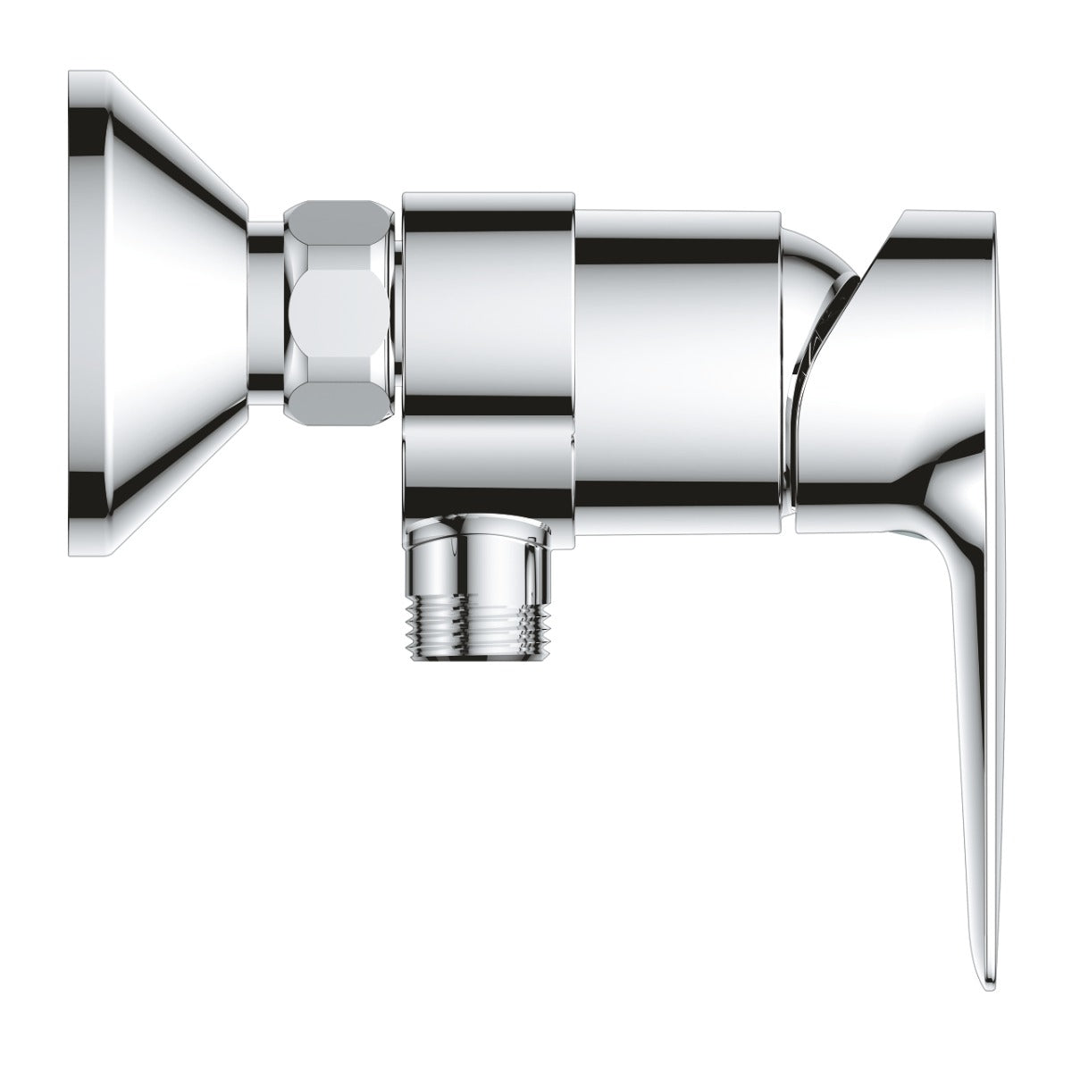 Baterie dus Grohe BauEdge,1/2'', monocomanda, cartus ceramic, crom - 23635001