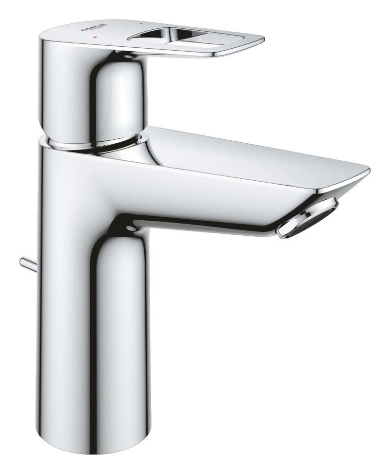 Baterie lavoar Grohe Bauloop, marima M, set evacuare cu tija, crom, furtunuri flexibile-23762001