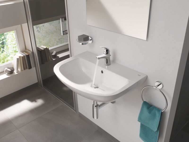 Baterie lavoar Grohe Start Curve, 3/8'', monocomanda, marimea S, crom - 23765000