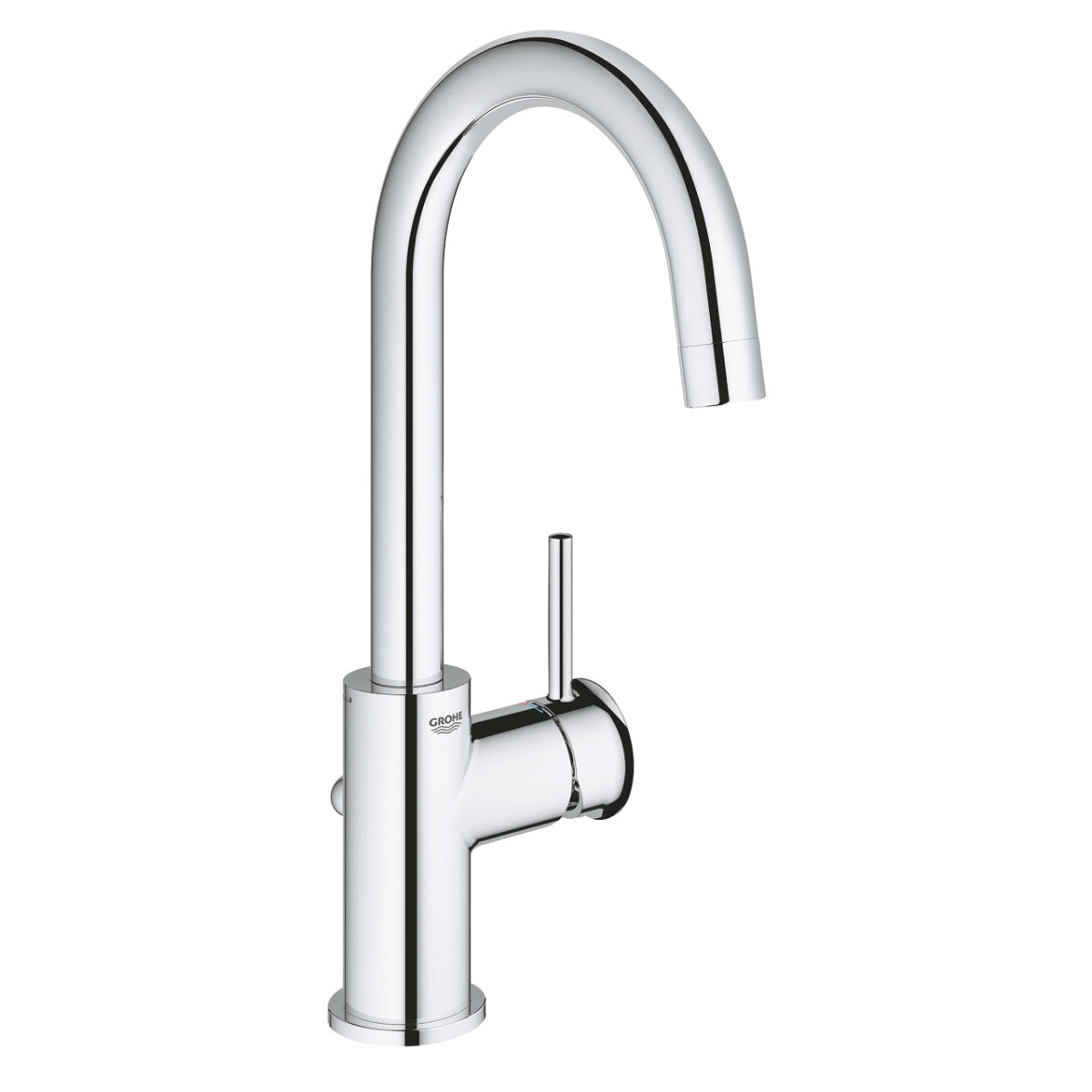 Baterie baie lavoar Grohe BauClassic marimea L, crom, furtune flexibile, cartus ceramic-23783000