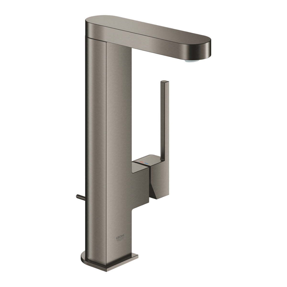 Baterie lavoar Grohe Plus L, ventil pop-up, brushed hard graphite - 23851AL3