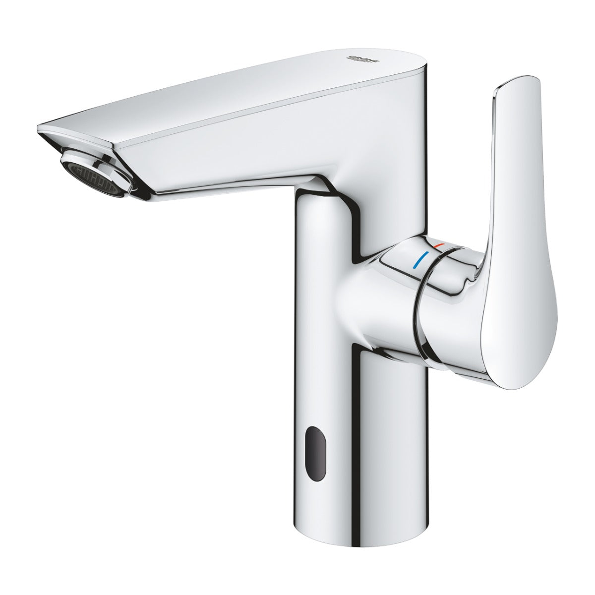 Baterie lavoar electronica Grohe Eurosmart,2 in 1 hybrid, 6 V, cu maner aparent, crom - 23975003