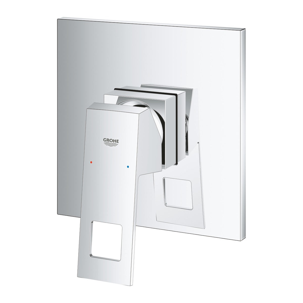 Bateri dus Grohe Eurocube, aparenta, monocomanda, 1 iesire, crom - 24061000