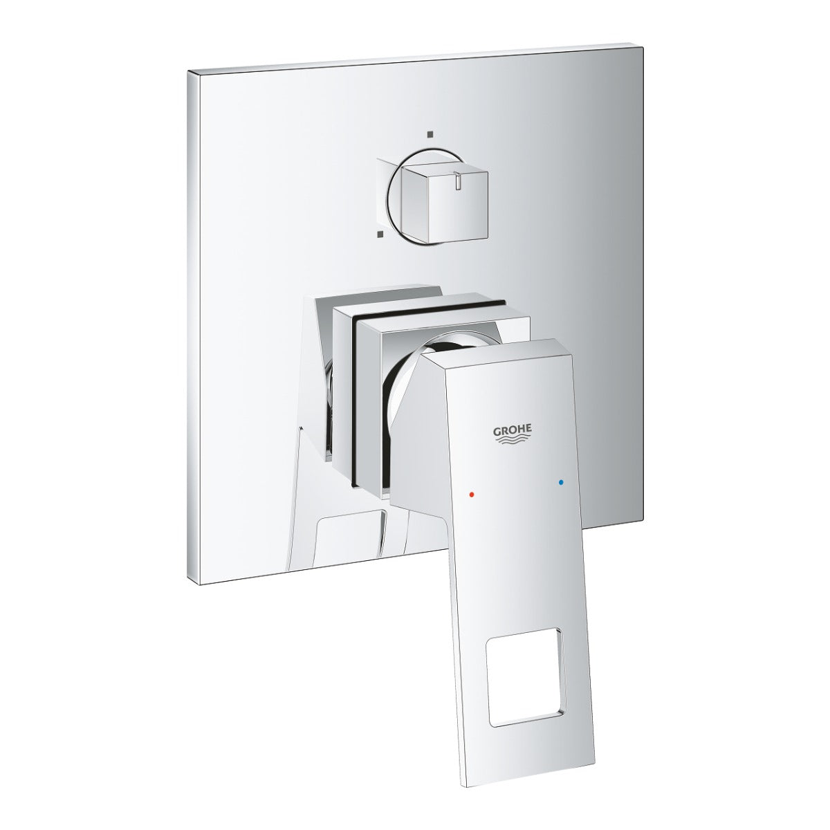 Baterie dus  Grohe Eurocube, monocomanda, diverter, 3 iesiri, crom - 24094000