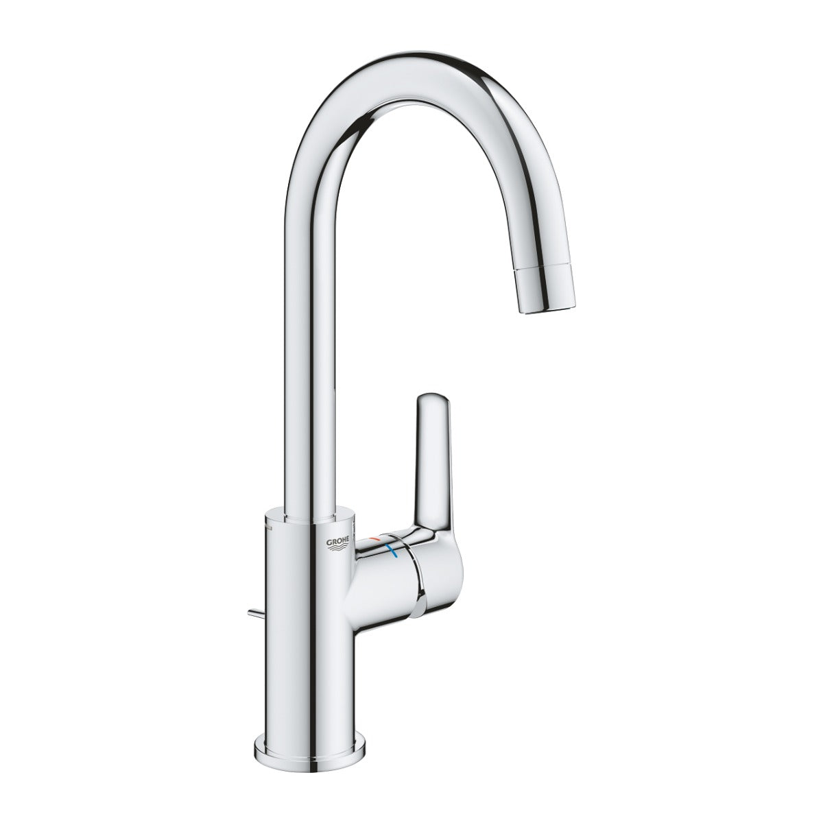 Baterie lavoar Grohe Start , marimea L, monocomanda, pivotanta, cartus ceramic, ventil cu tija, crom-24203002