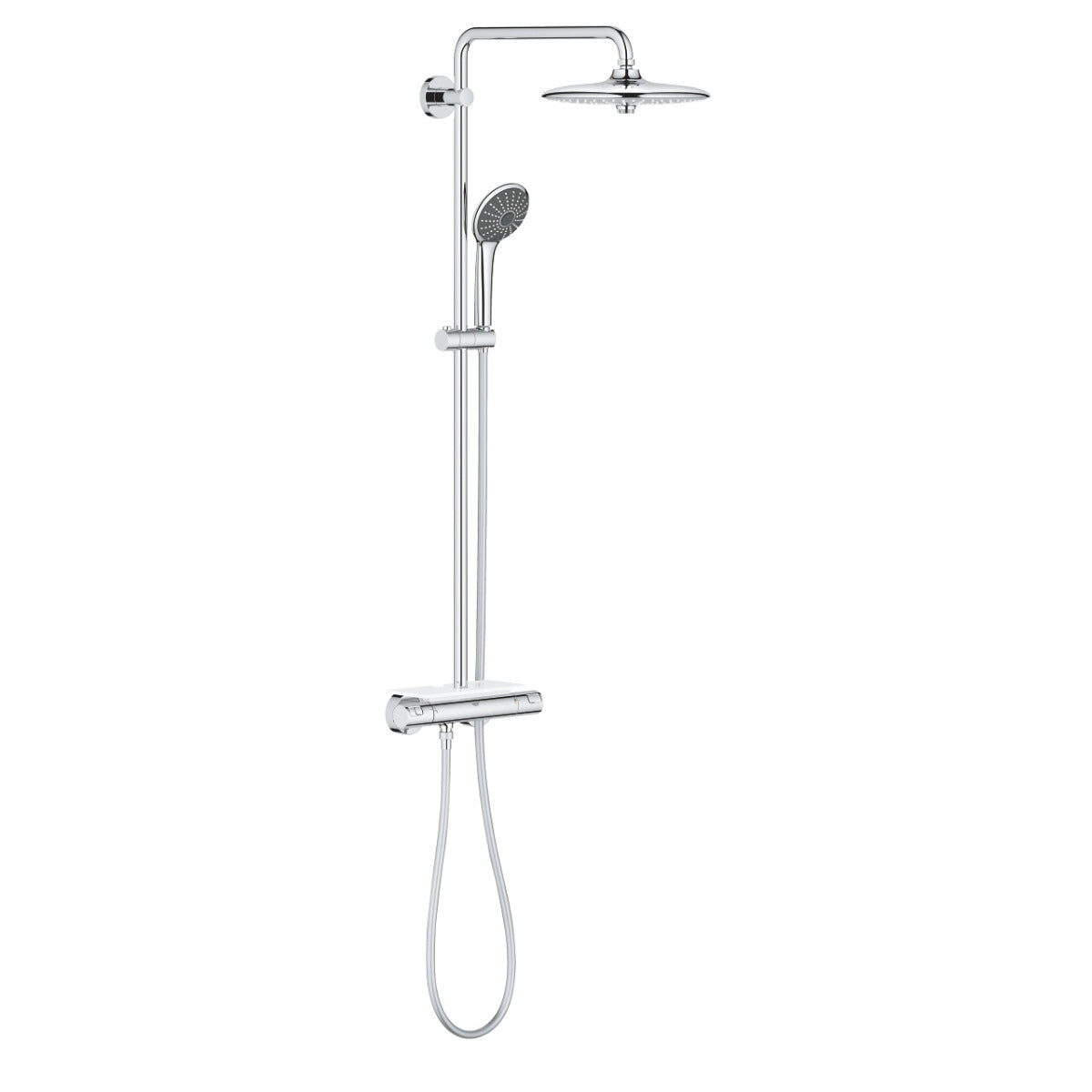 Sistem de dus Grohe Vitalio Joy, 1/2'', aparent, termostat, 260 mm, 3 jeturi, crom - 26403001