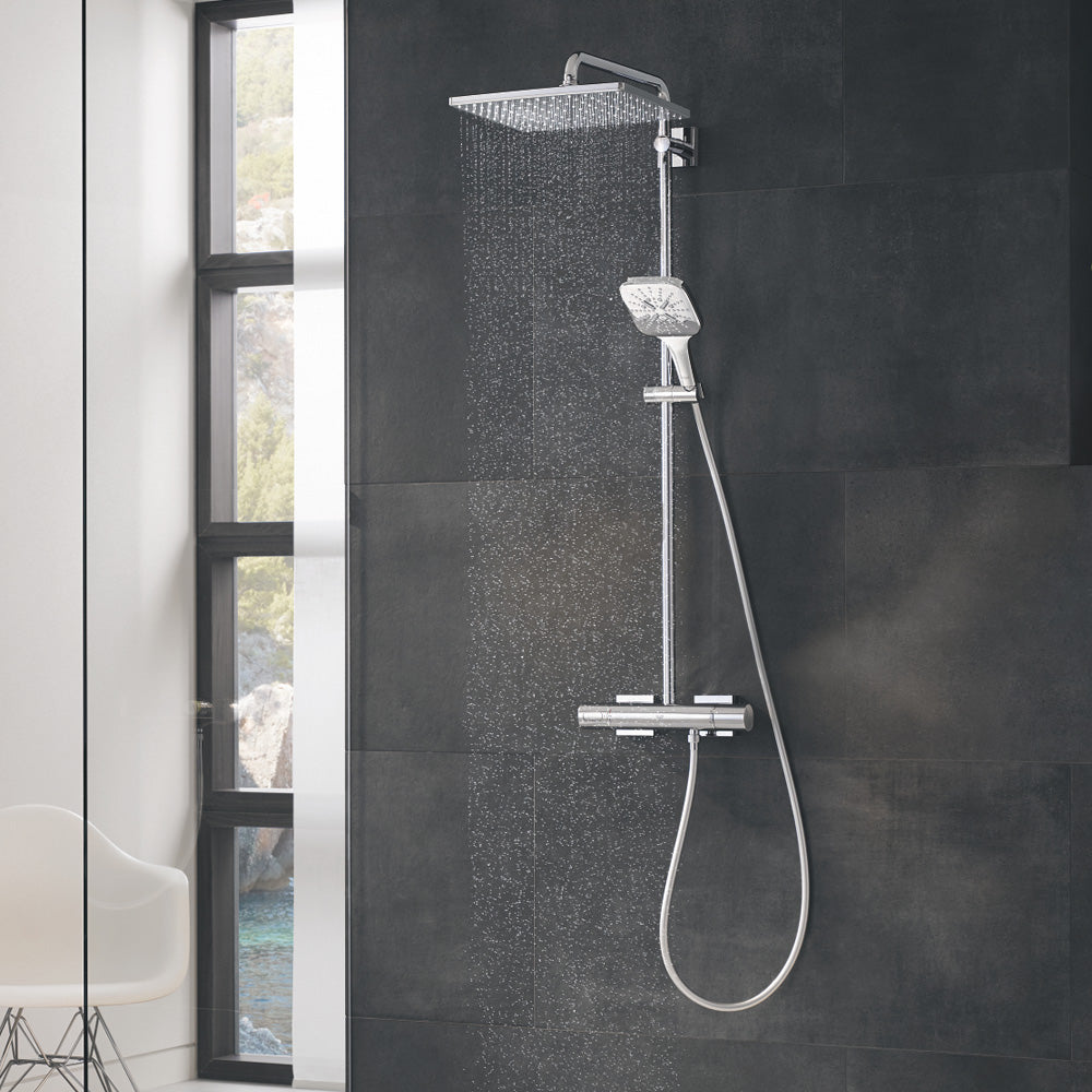 Coloana de dus cu termostat Grohe Rainshower Smartactive 310 Mono Cube-26649000