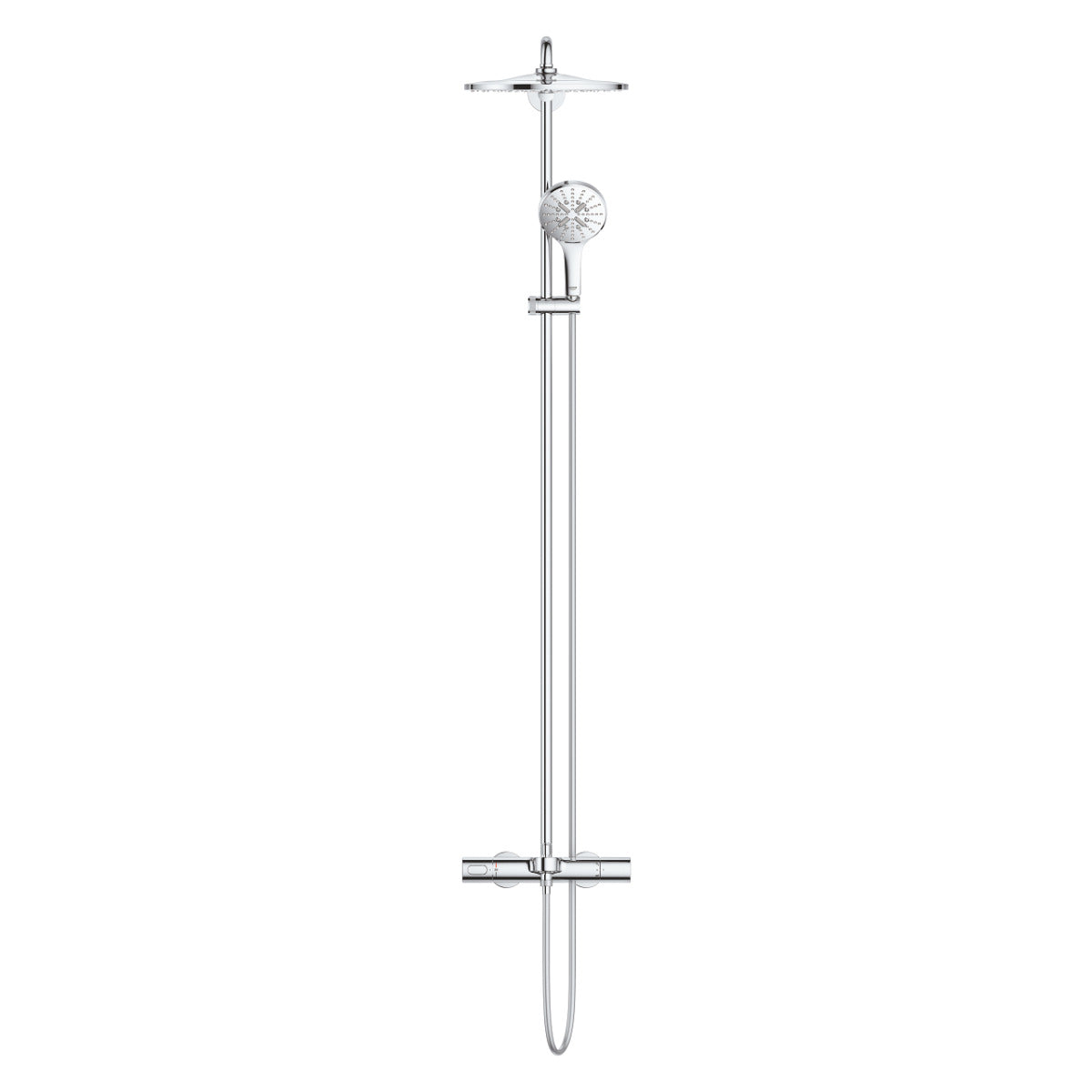 Coloana dus Grohe Rainshower Rainshower SmartActive 310, baterie cada termostatata, crom - 26657000