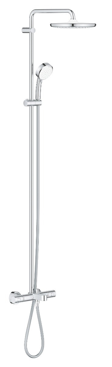 Sistem de cada Grohe Tempesta Cosmopolitan 250, 1/2'', aparent, termostat, 2 jeturi, crom - 26672000