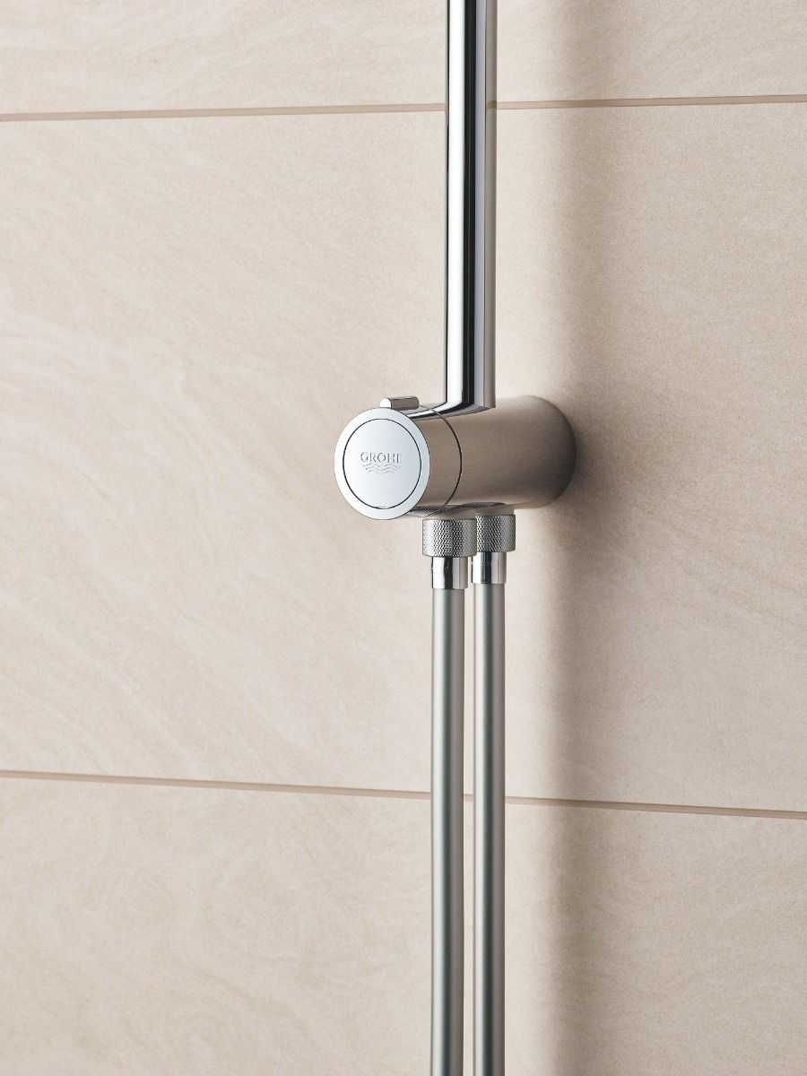Coloana dus Grohe Vitalio palarie patrata 25 cm, baterie cabina dus termostat Precision Flow (26698000 ,34840000)