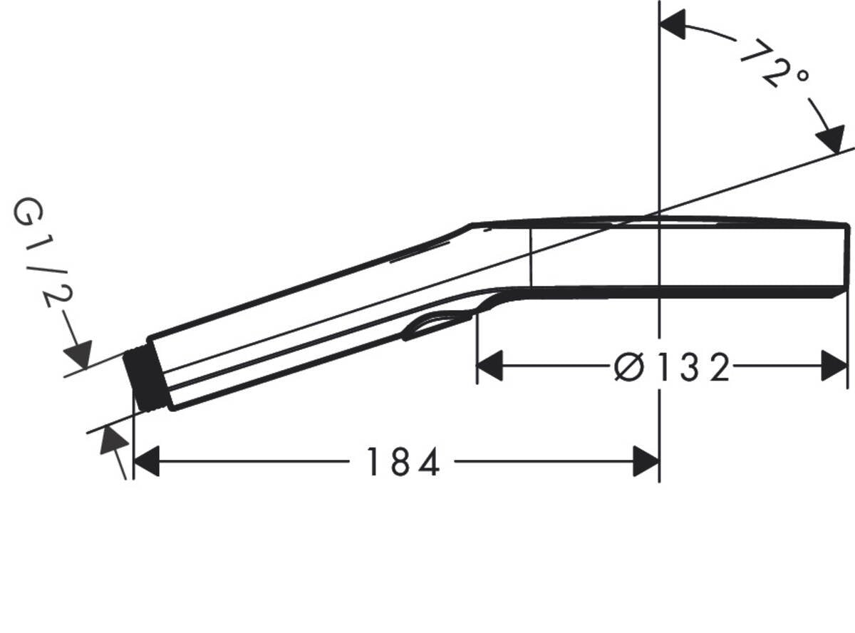 Para de dus Hansgrohe Rainfinity 130, 3 jeturi, alb mat - 26864700