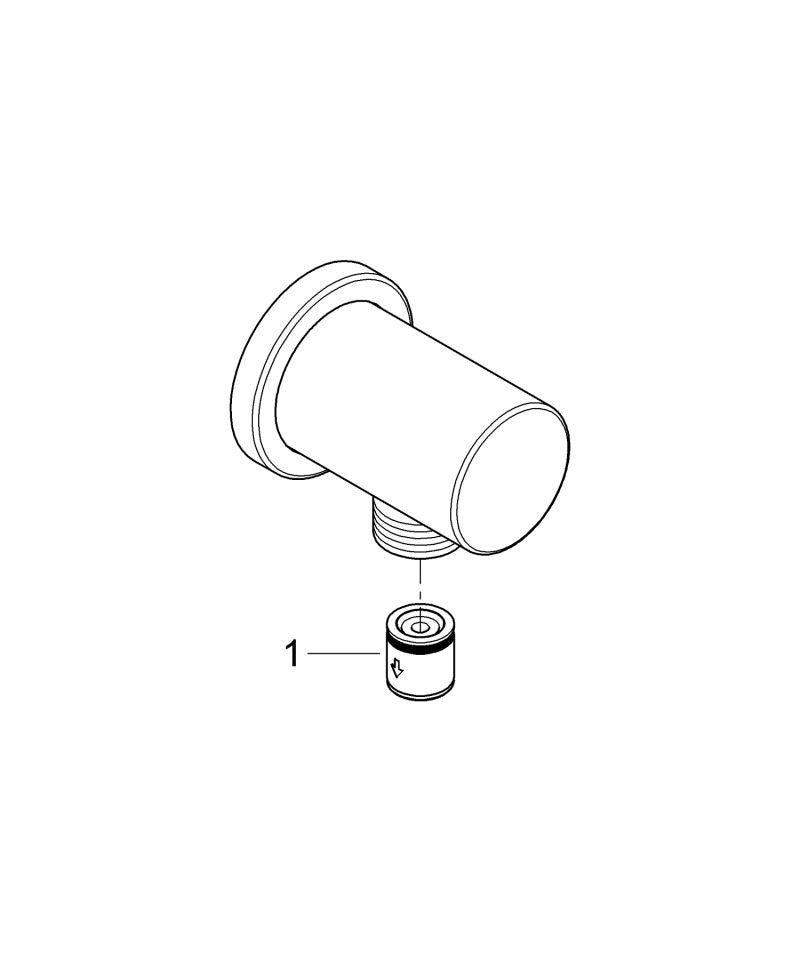 Cot iesire dus Grohe Rainshower , universal, iesire dus 1/2'', brushed warm sunset - 27057DL0