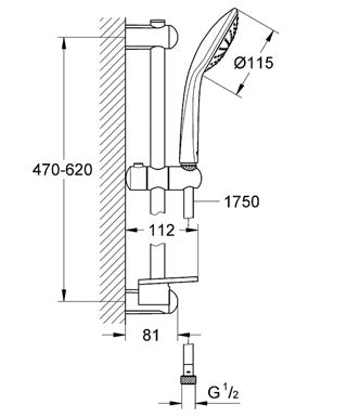 Set de dus Grohe Euphoria Mono-27266001