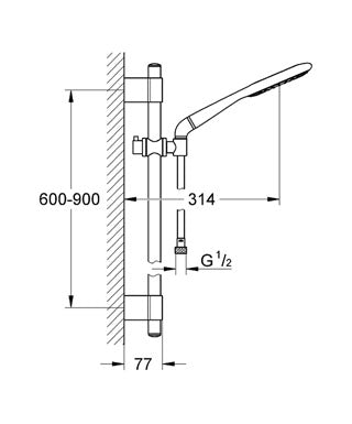 Set de dus Grohe Rainshower Icon-27277LS1