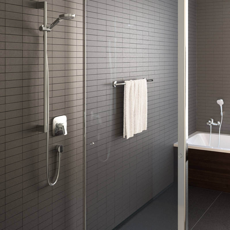 Cot dus Hansgrohe Fixfit, 1/2'' x 1/2'', anti-reflux, crom - 27453000