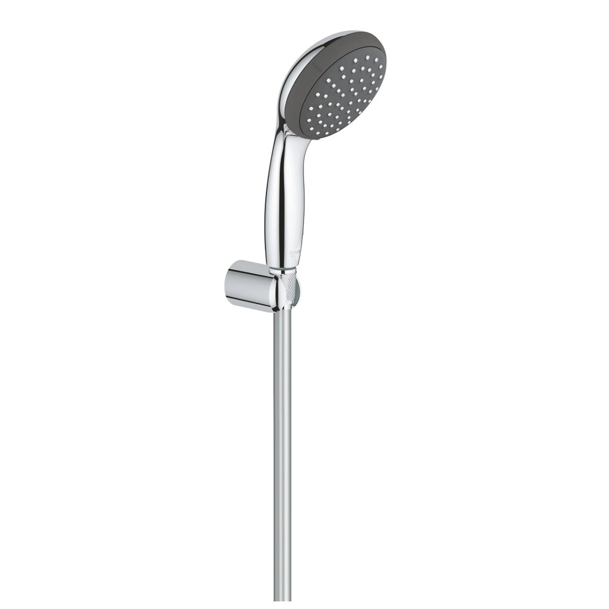Set dus Grohe Vitalio, crom-negru, 1 tip jet, furtun 1.75m, suport perete nereglabil - 27944000