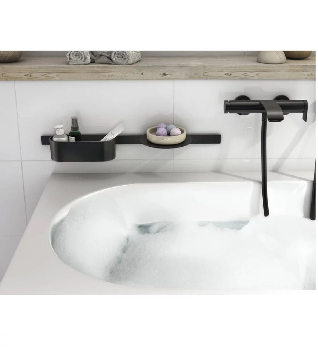Set accesorii baie Hansgrohe AddStoris, negru mat - 27966670