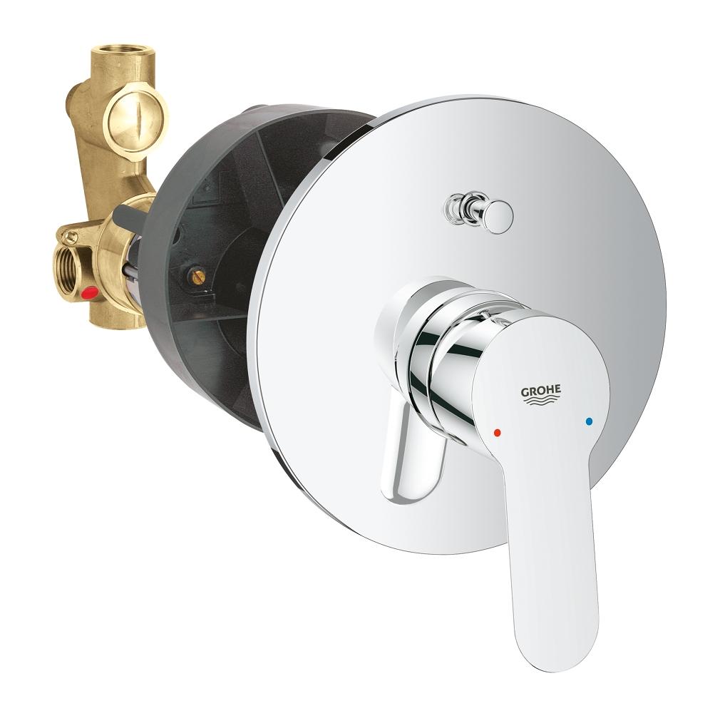 Baterie cada/dus montaj incastrat Grohe BauEdge-29079000-baterii-lux.ro