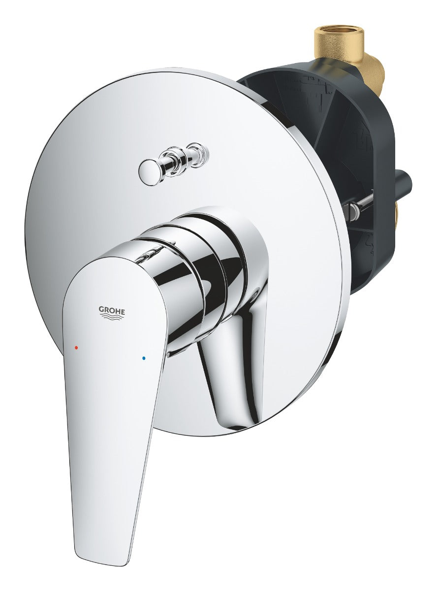 Baterie cada incastrata Grohe BauEdge New,1/2'', monocomanda, crom - 29079001
