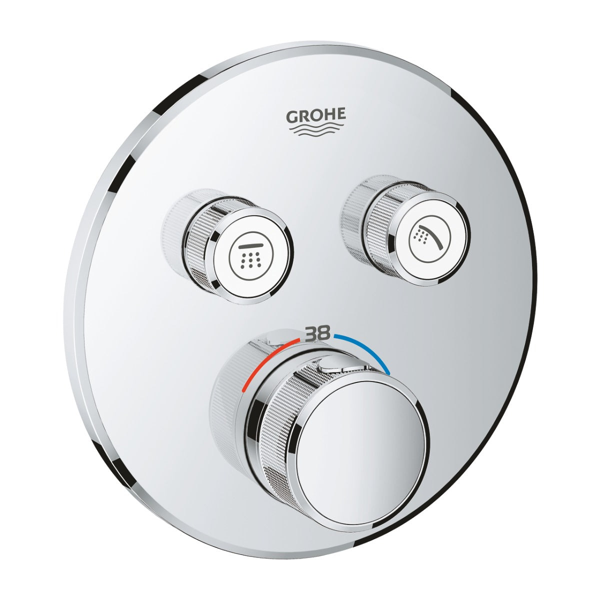 Baterie dus doua iesiri Grohe Grohtherm SmartControl, cu termostat, fara corp incastrat-29119000