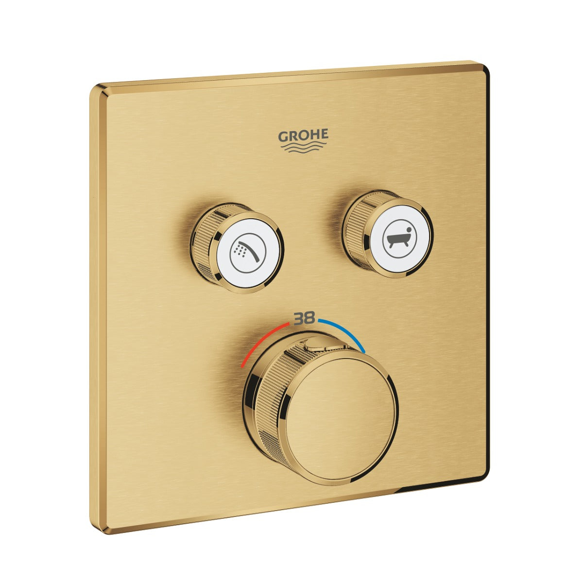 Unitate control Grohe Grohtherm Smartcontrol , 2 iesiri, termostat, brushed cool sunrise - 29124GN0
